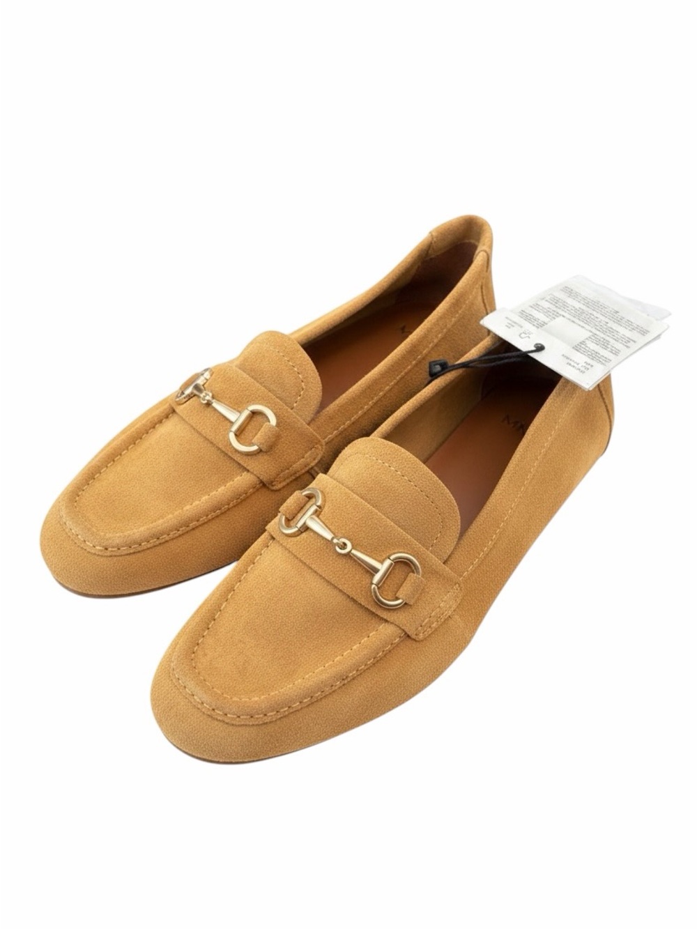 Mango MNG🌻Chic Suede Camel Loafers🌻Brand New with Tags🌻Quiet Luxury🌻
